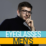 man model with eyeglasses